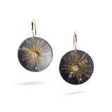 Sunburst Disc Earrings