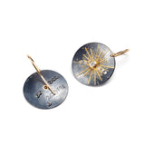 Sunburst Disc Earrings