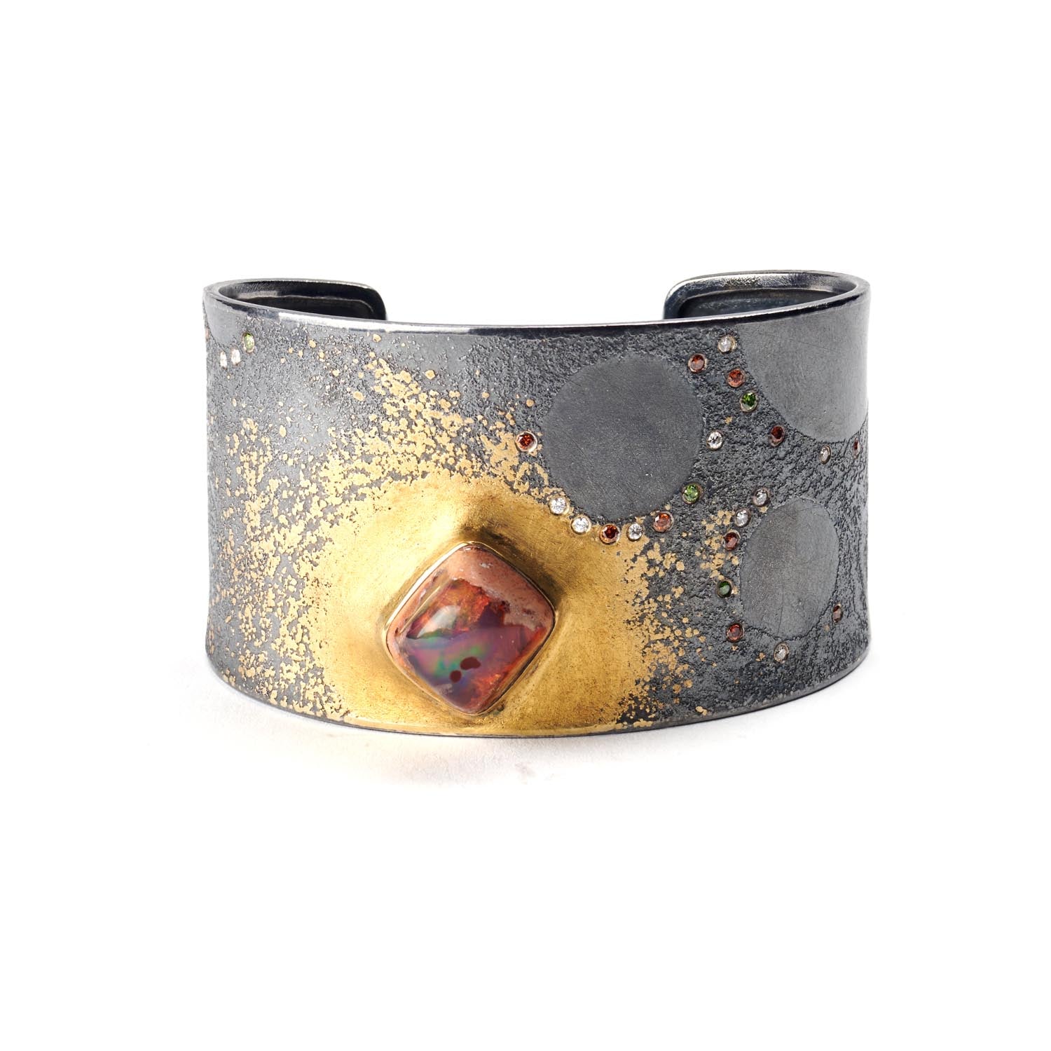 Fire Opal Cosmos Cuff