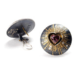 Tourmaline Heart Earrings