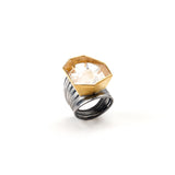 Munsteiner Cut Quartz Ring