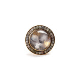Quartz & Rough Diamond Ring