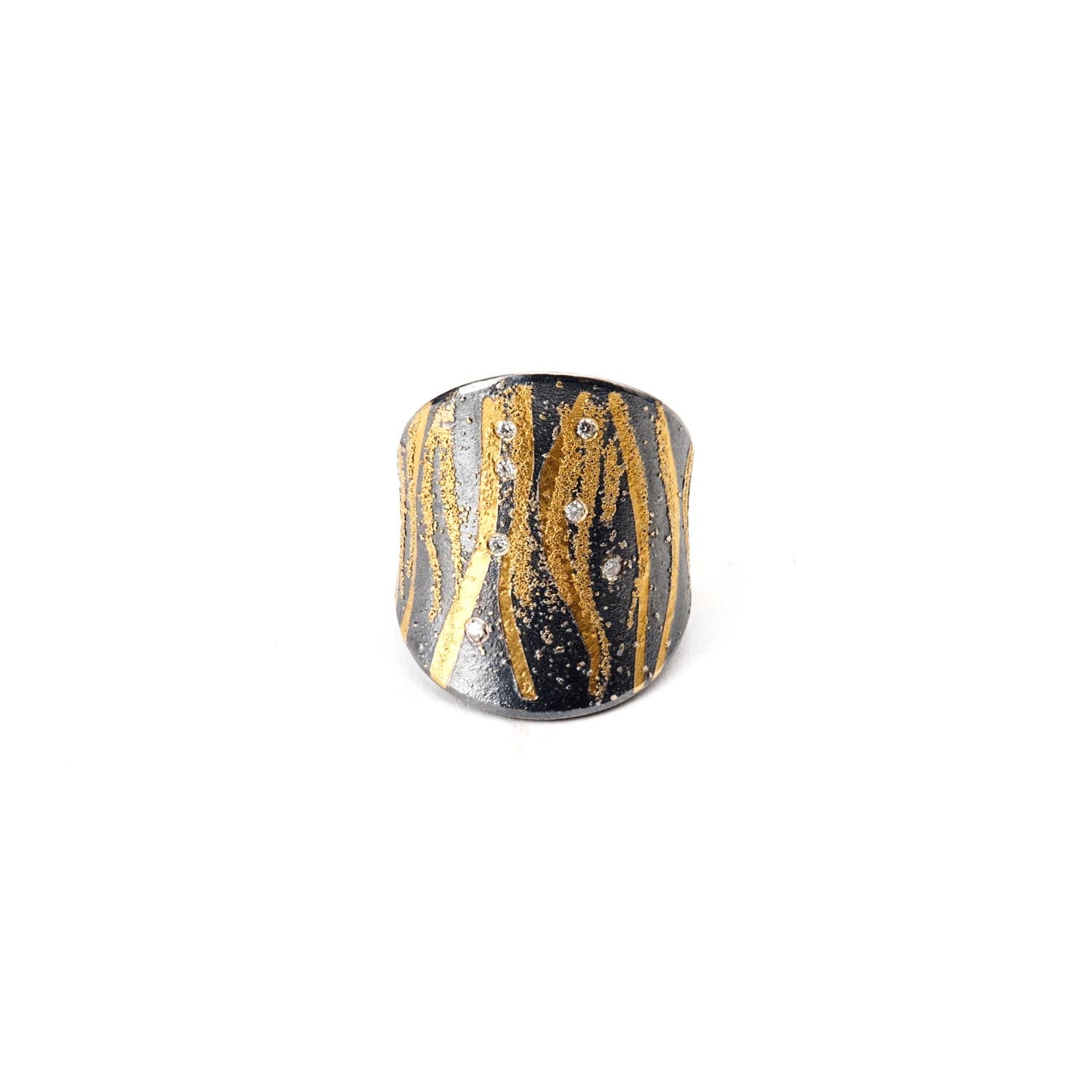 Sterling & Gold Tidal Ring