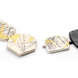 Tourmalinated Quartz, Fused Palladium & Gold Necklace