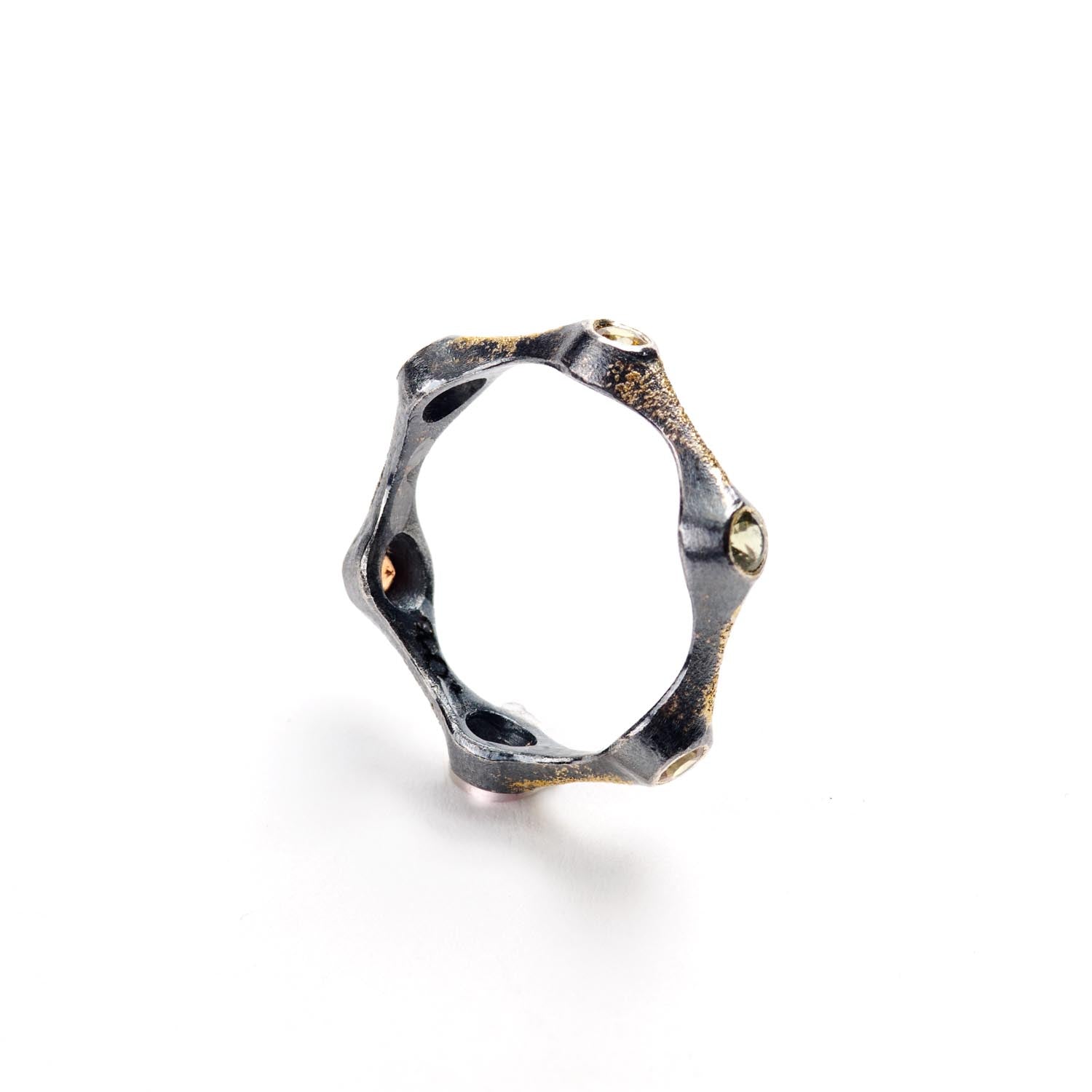 Multi-Color Sapphire Stacking Ring I