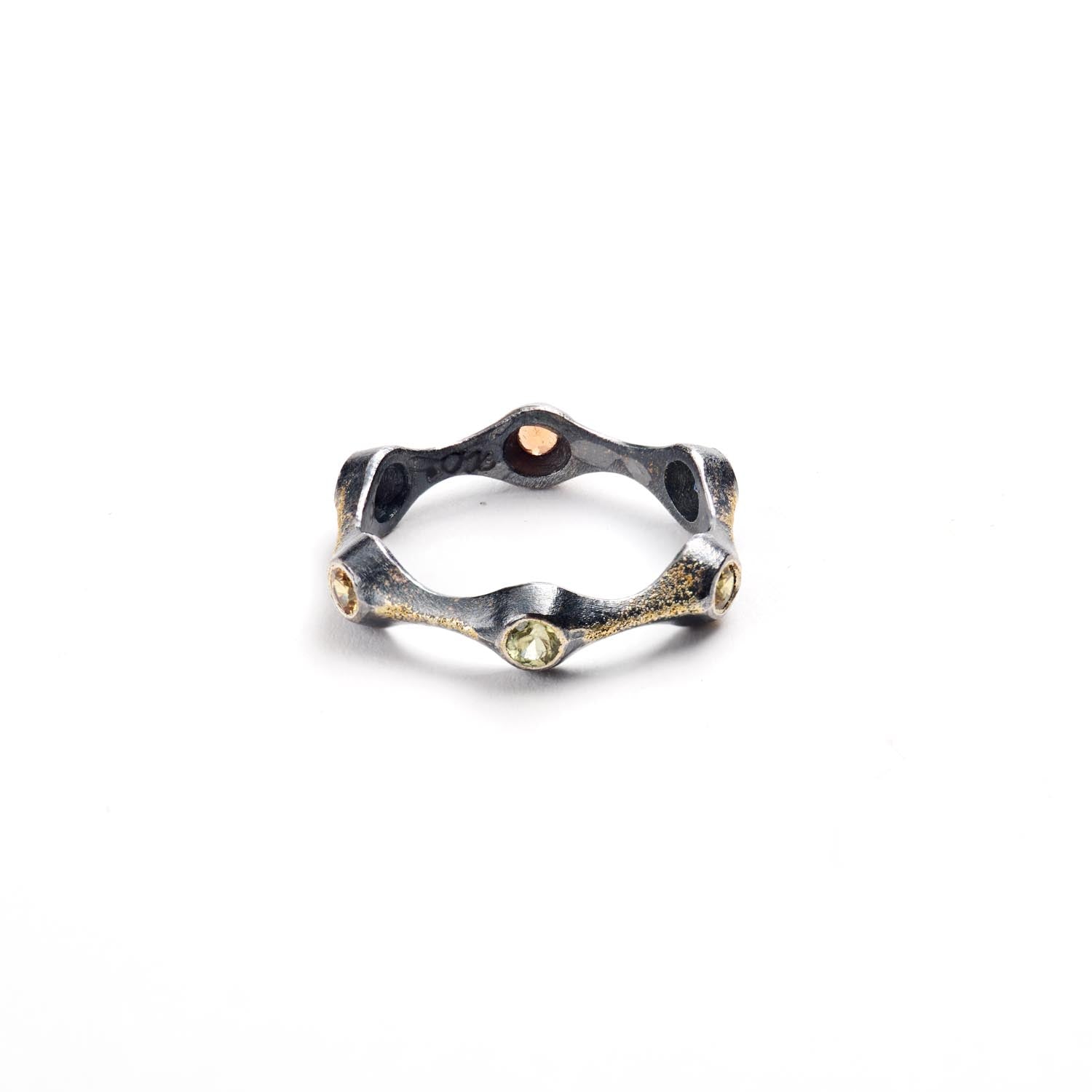 Multi-Color Sapphire Stacking Ring I