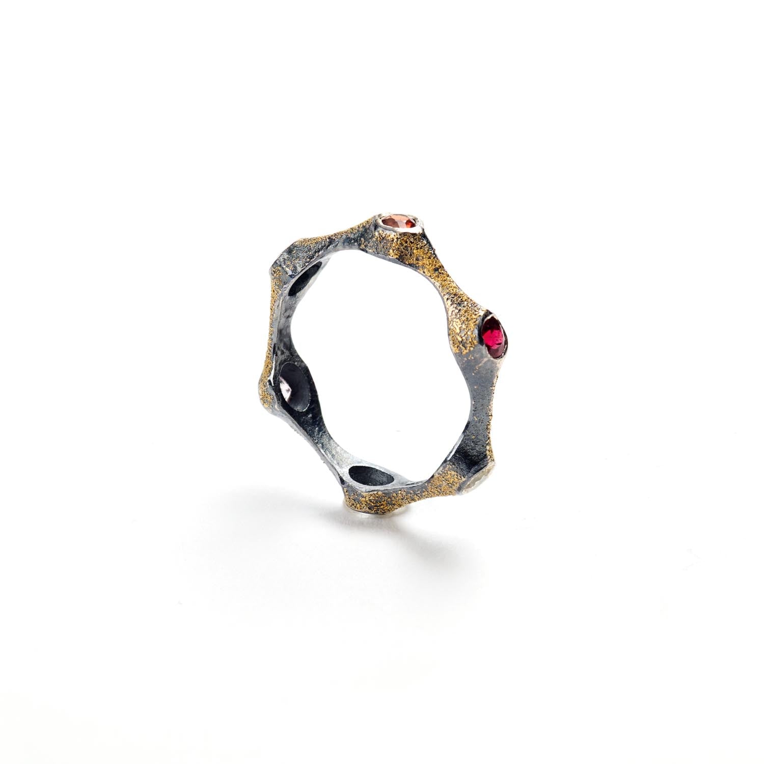 Multi-Color Sapphire Stacking Ring II