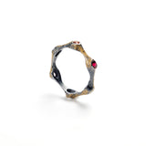 Multi-Color Sapphire Stacking Ring II