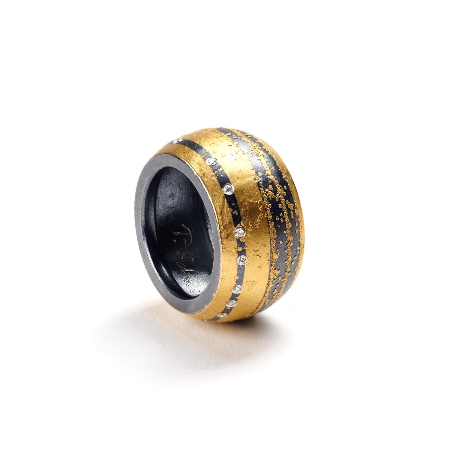 Men's Sterling Silver & Gold Ring