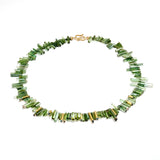 Tourmaline & Blue Diamond Necklace