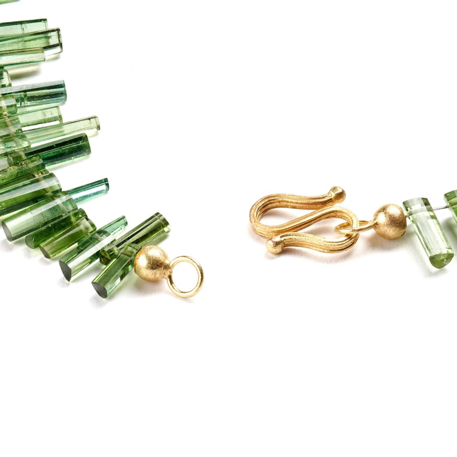 Tourmaline & Blue Diamond Necklace