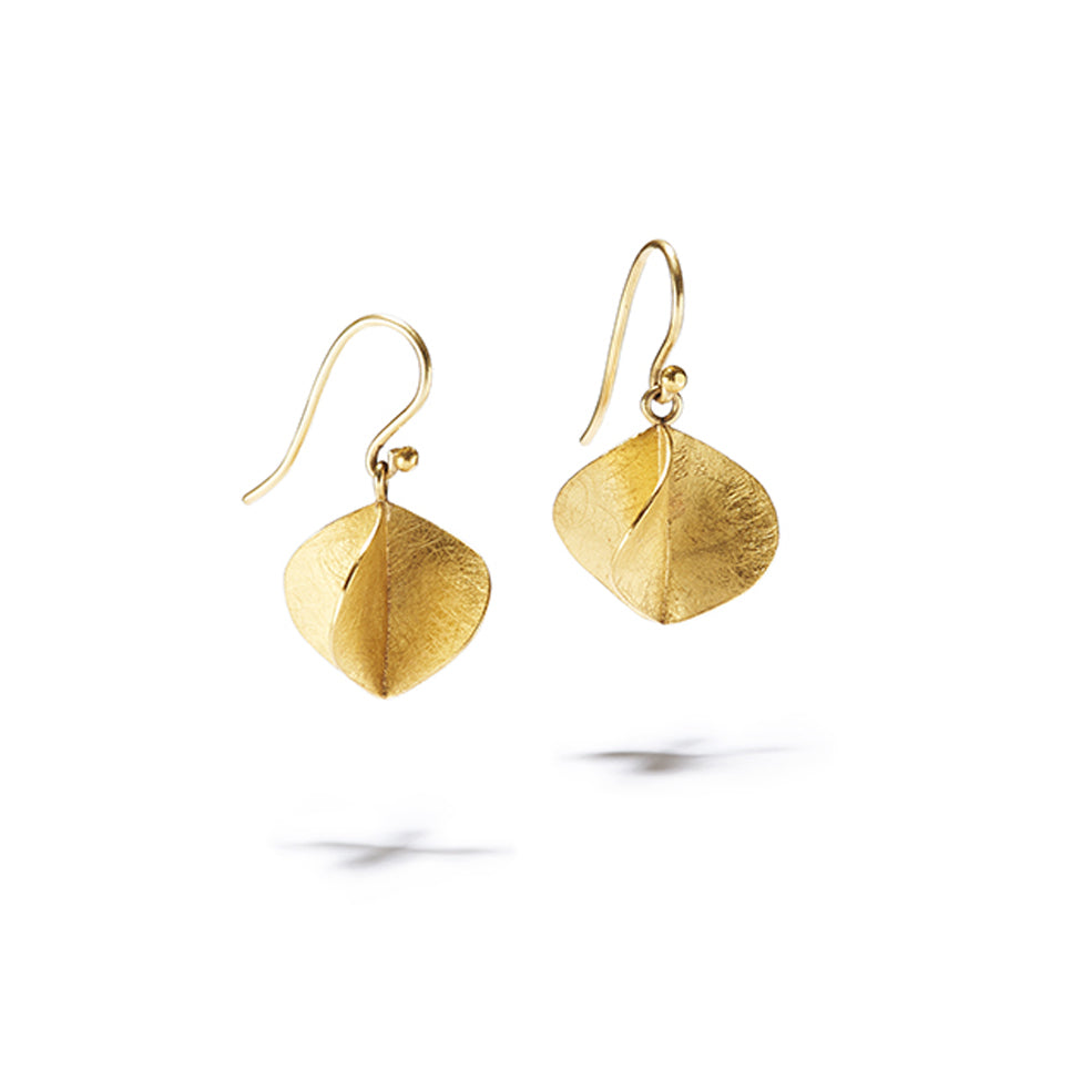 Small Gold Propeller Shaped Dangles