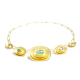 Aqua & Gold Layers Necklace