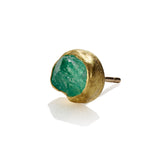 Rough Emerald Stud Earrings ~ Small