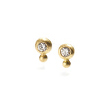 Gold & Diamond Bubble Earrings