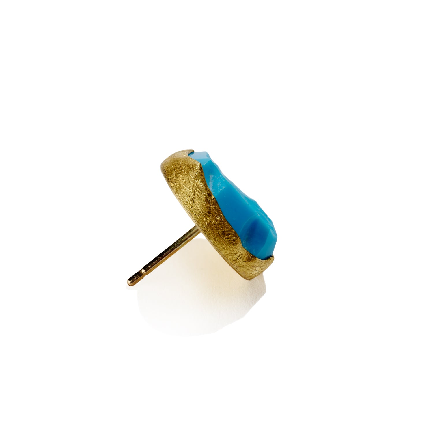 Rough Turquoise Stud Earrings