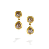 Square & Teardrop Diamond Earrings
