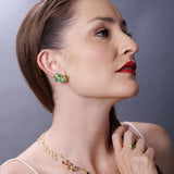 Blooming Emerald Earrings