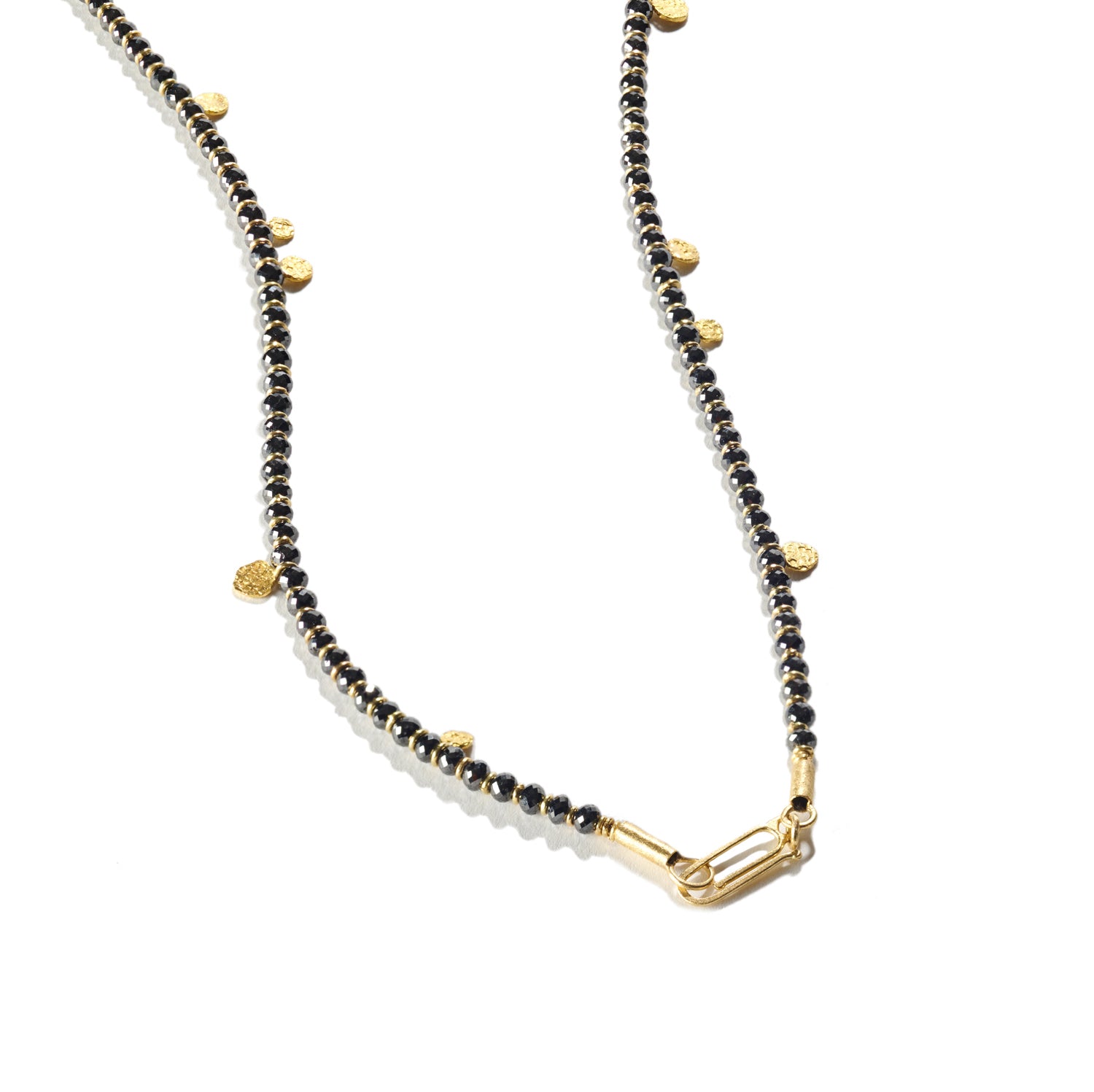 Black Diamond Bead Necklace