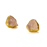 Morganite Crystal Earrings