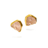 Morganite Crystal Earrings