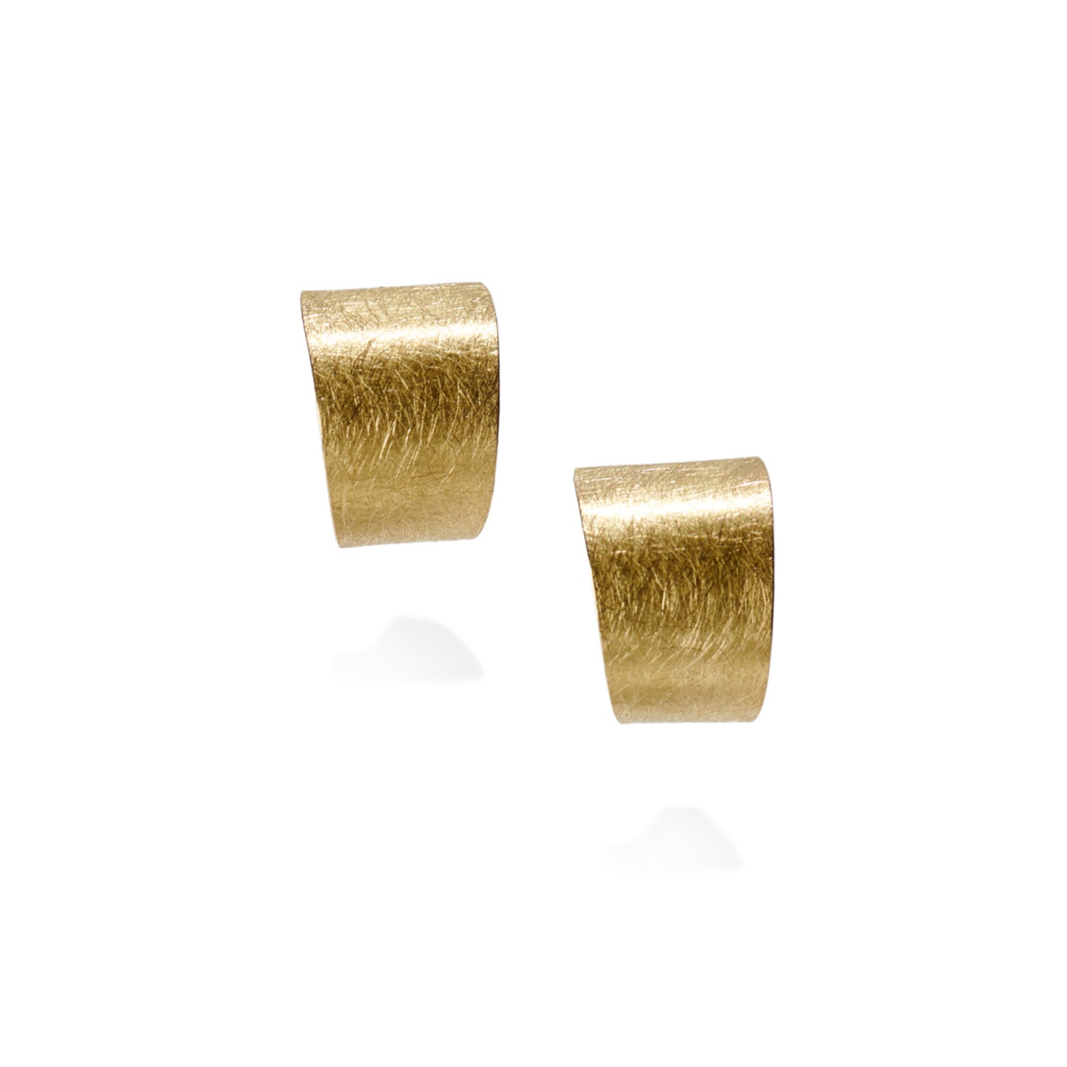 Gold Curl Hoop Earrings