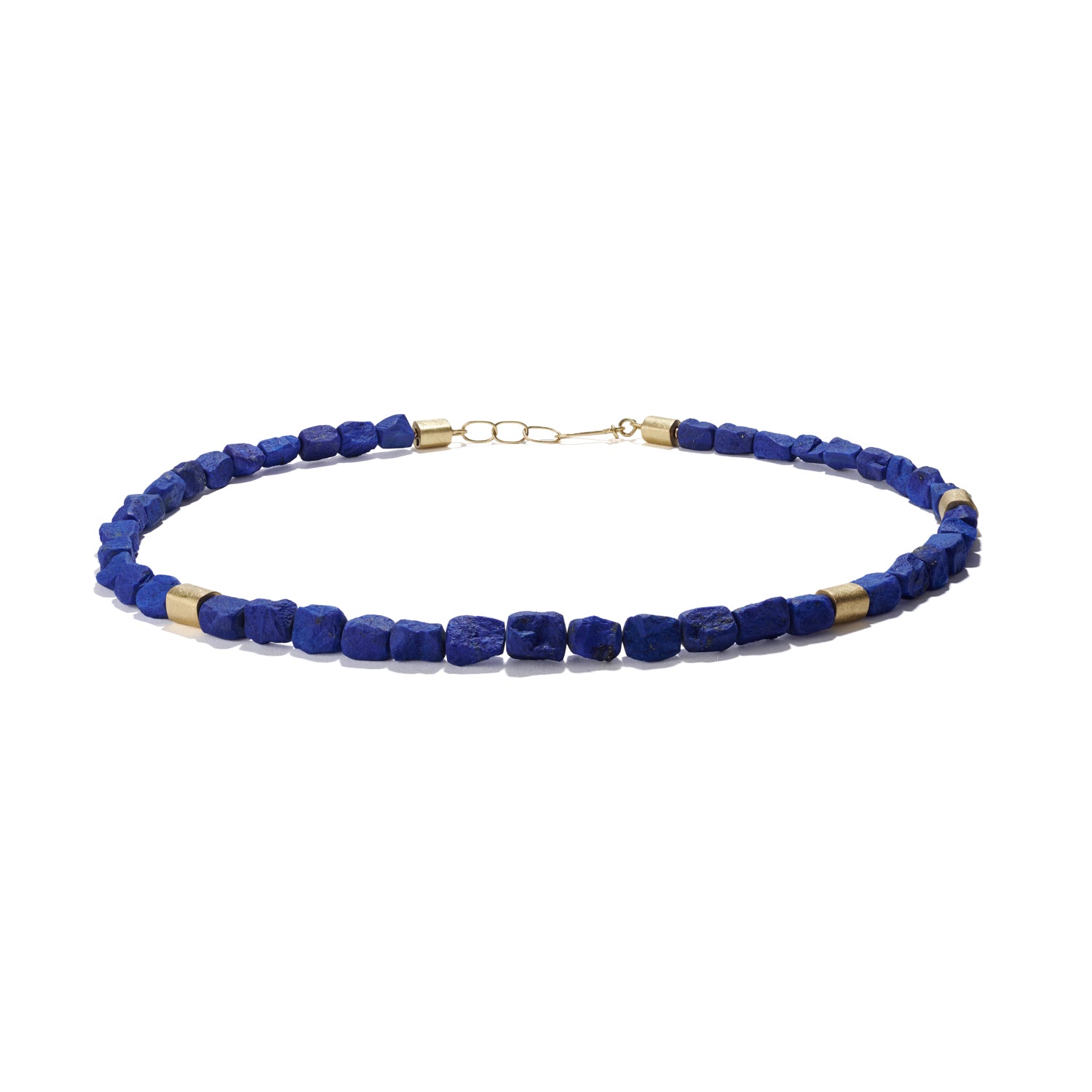 Rough Lapis Beaded Necklace