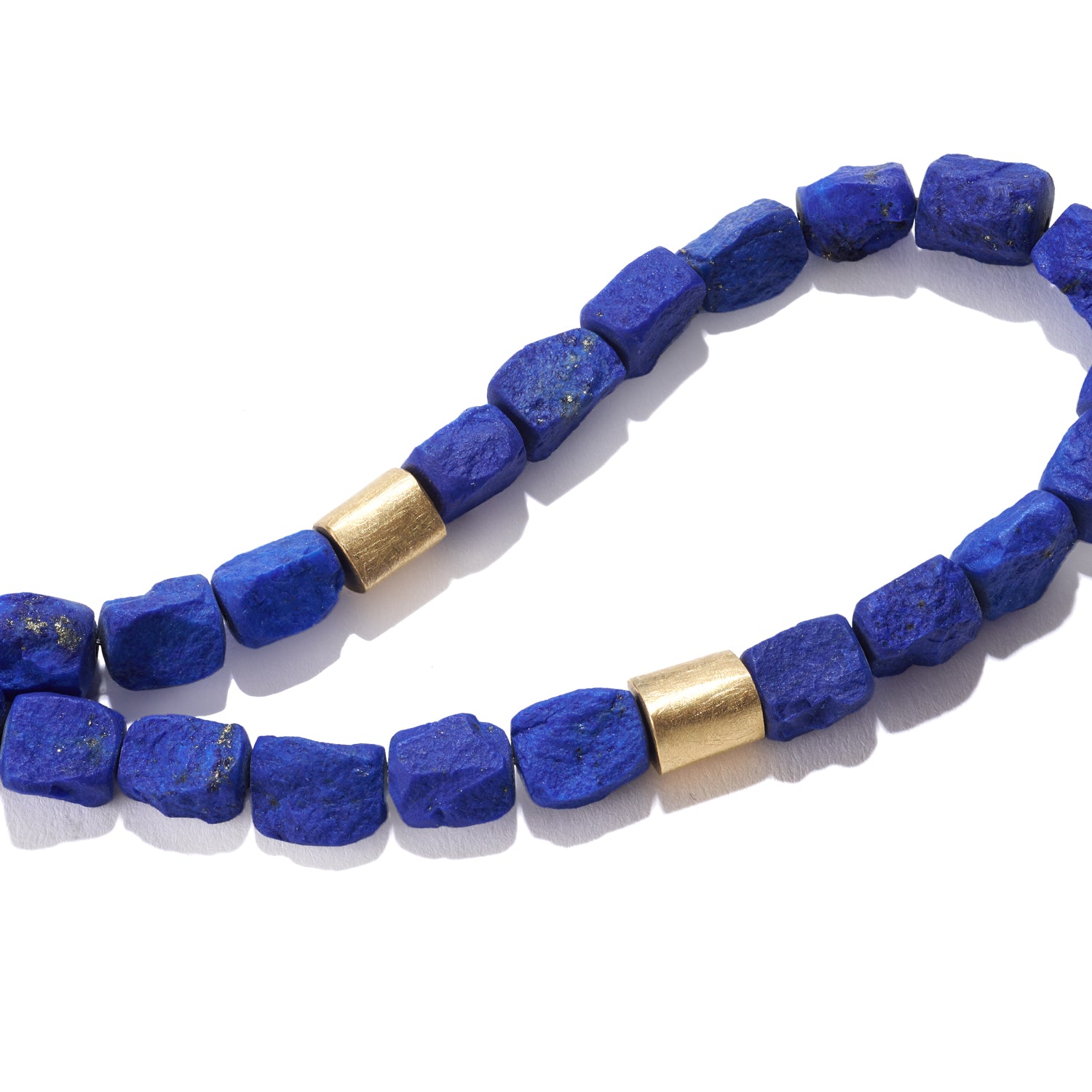 Rough Lapis Beaded Necklace