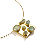 Square Aquamarine Pendant