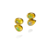 Cabochon Ethiopian Opal Earrings