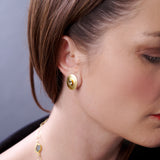 Aquamarine on Domed Textured Discs