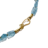 Faceted Aquamarine Beaded Necklace