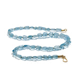 Faceted Aquamarine Beaded Necklace