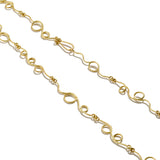 Gold Calligraphy Necklace