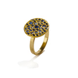 Scattered Blue Sapphire Ring