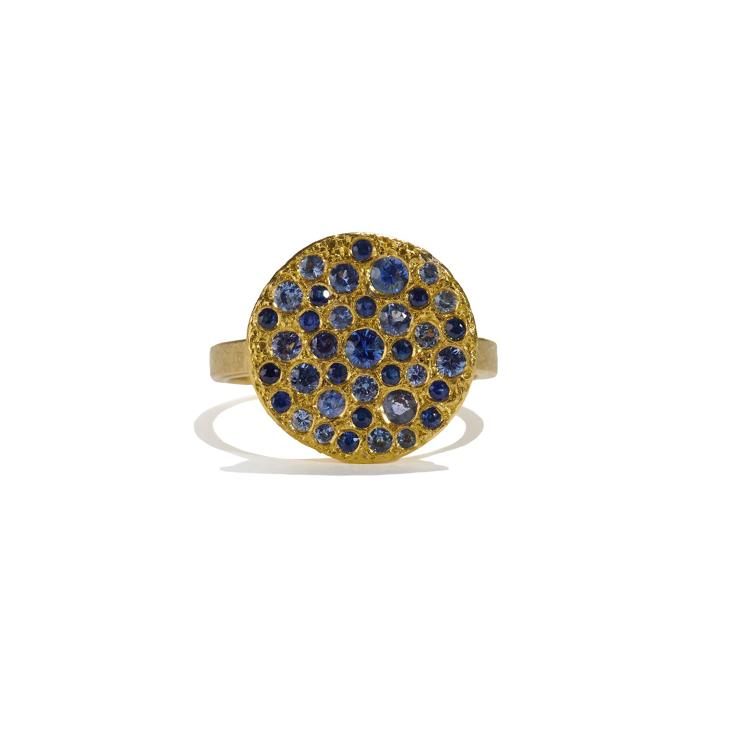 Scattered Blue Sapphire Ring