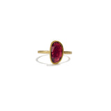 Rose Cut Pink Tourmaline Ring