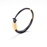 Gold Collar Nail Bracelet with Diamonds