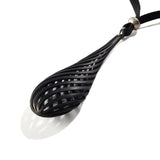 Blackened Swirl Pendant Necklace ~ Large