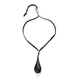 Blackened Swirl Pendant Necklace ~ Large