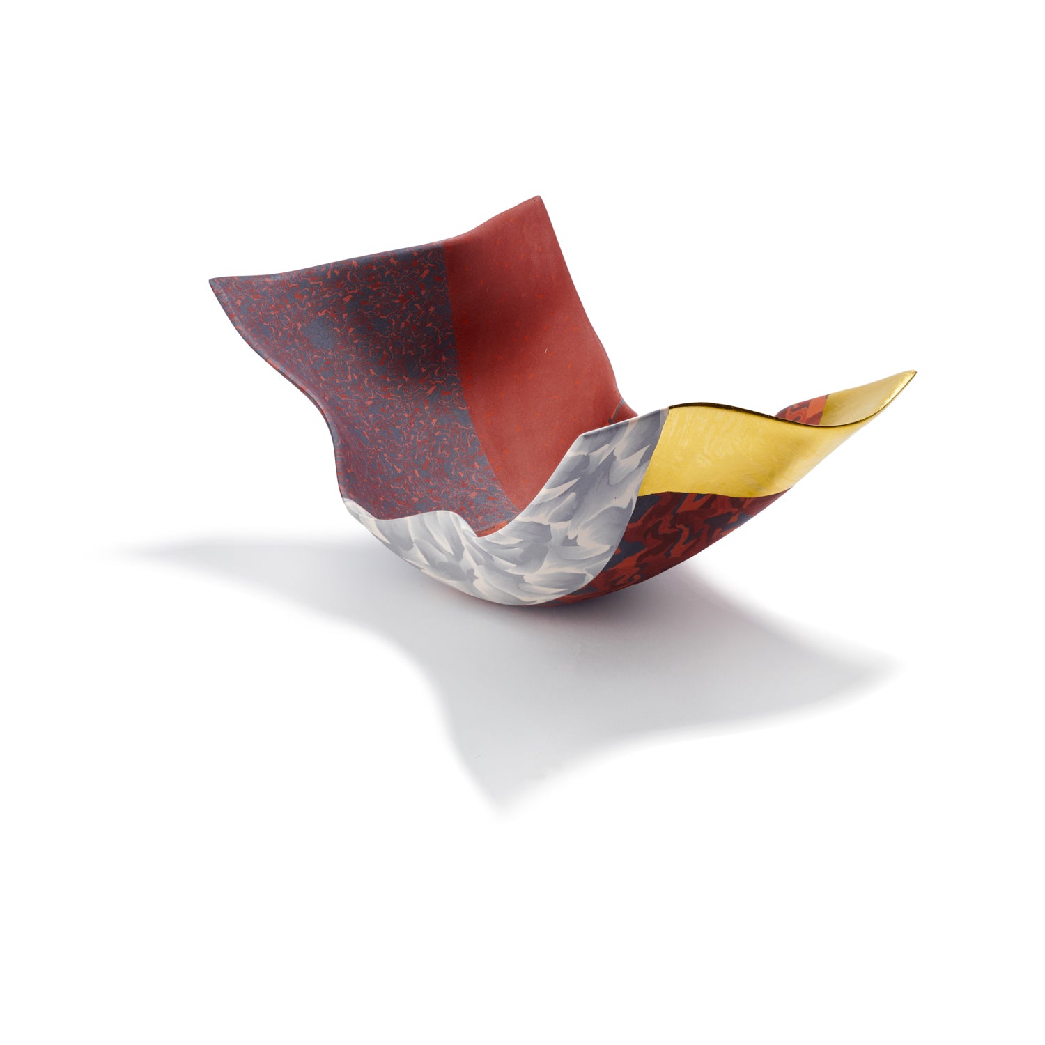 Small Arabesque Vessel in Red I