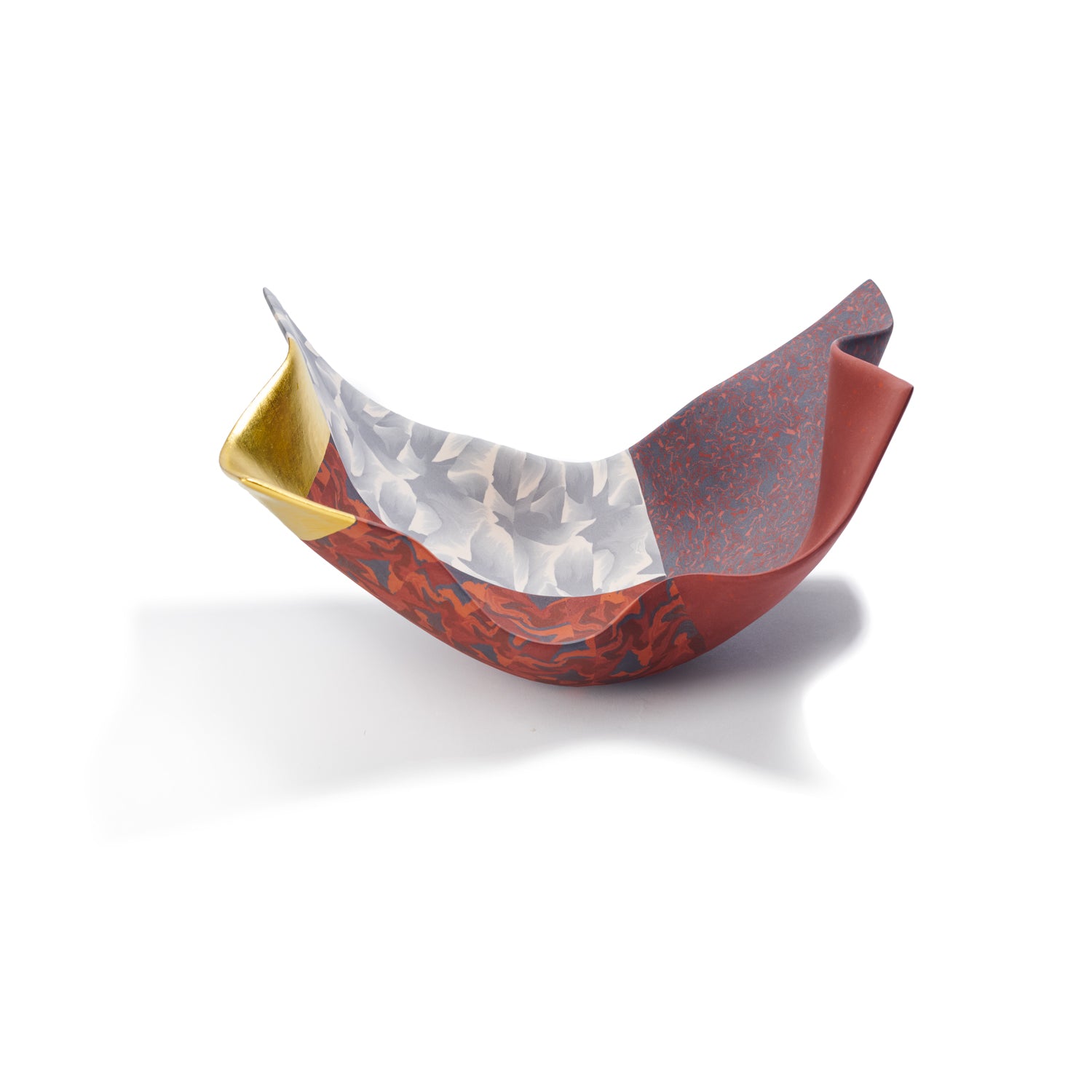 Small Arabesque Vessel in Red I