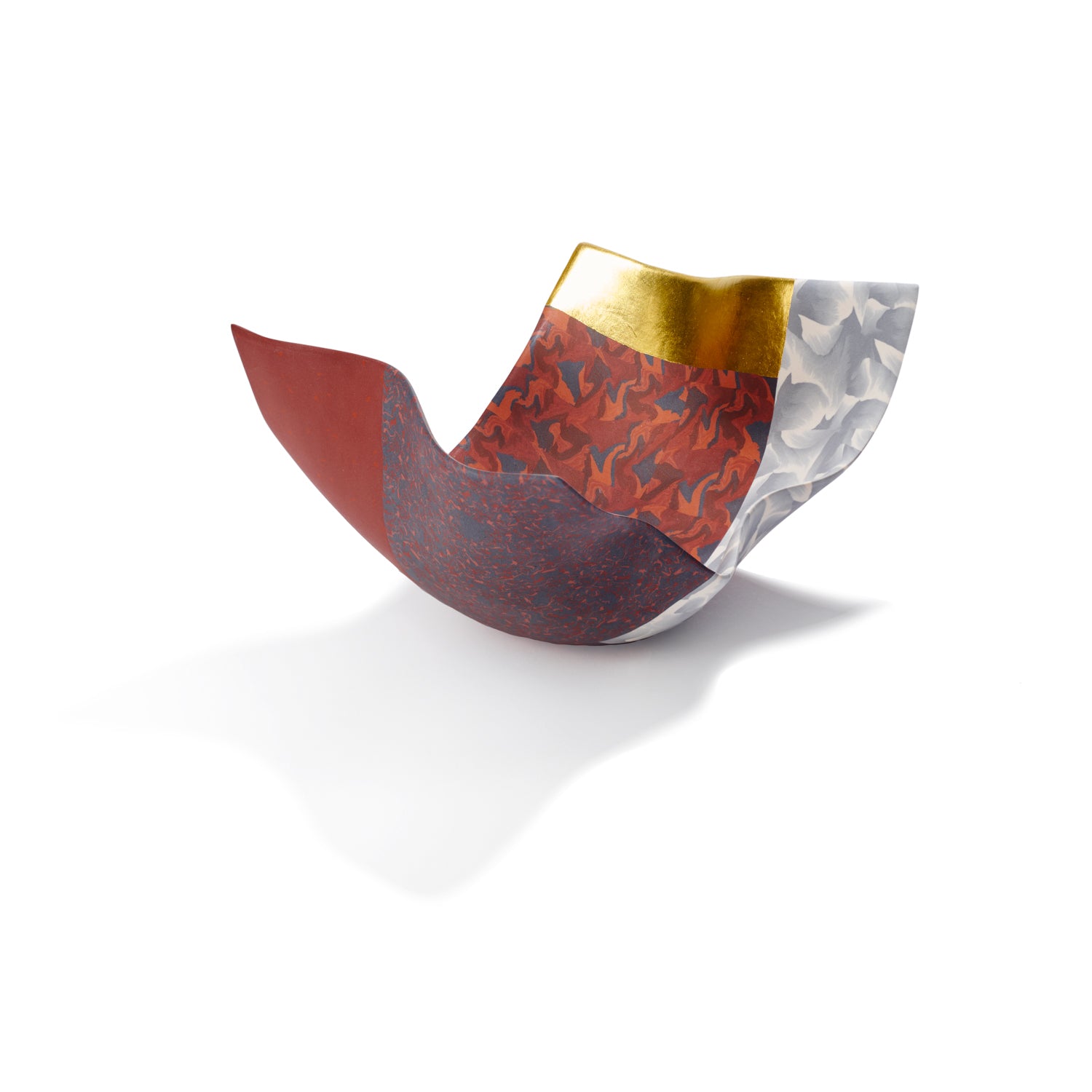 Small Arabesque Vessel in Red I