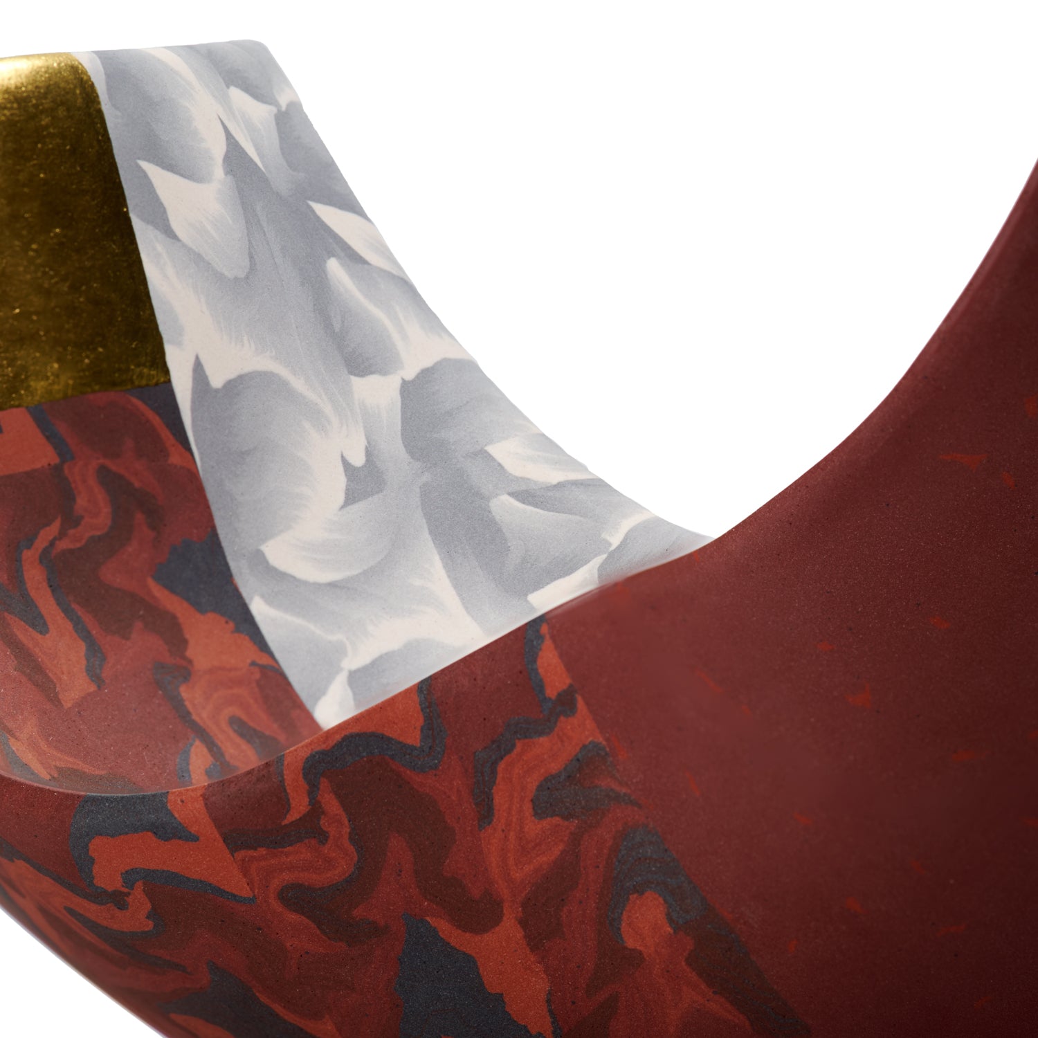 Small Arabesque Vessel in Red I