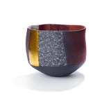 Small Bowl in Red with Gold Leaf I