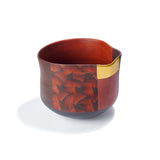 Small Bowl in Red with Gold Leaf II