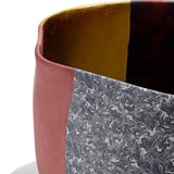 Medium Bowl in Red with Gold Leaf