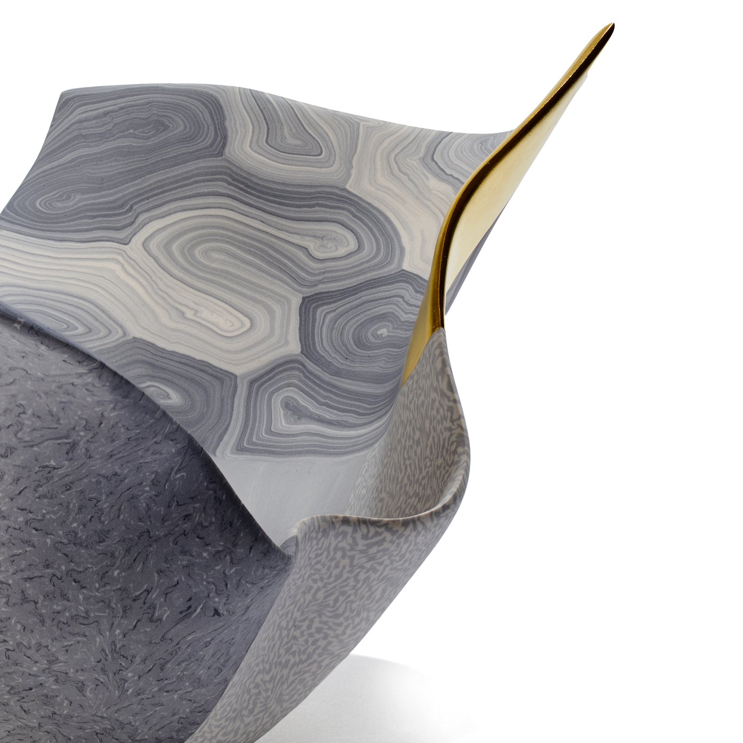 Large Arabesque Vessel with Gold Leaf II