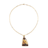 Koroit Opal Pendant and 18K Gold Chain