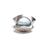 Aquamarine Marquis Sugarloaf Ring